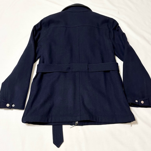 Rare Vtg Tommy Hilfiger Navy Wool Peacoat (2-In-1) Wear Together or Separate - M - Picture 12 of 16